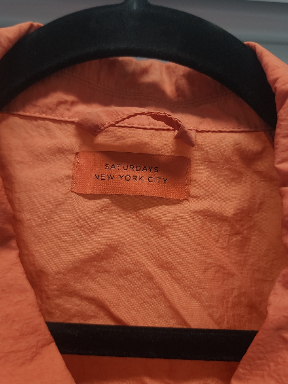 Saturdays New York City Men's Rust Orange Windbreaker Coach Jacket - Picture 4 of 6